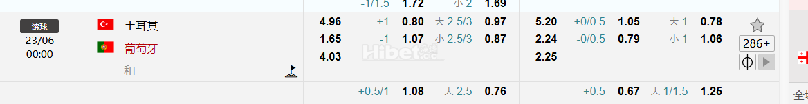 欧洲足球锦标赛2024(在德国)   土耳其  VS 葡萄牙