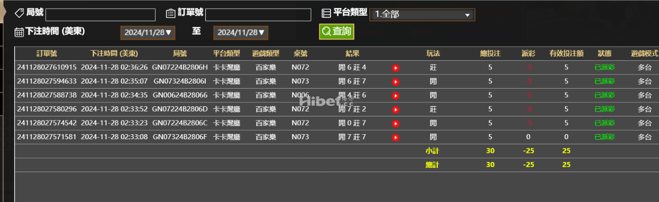 今天的真人一手也不中