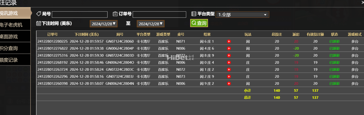 今天的百家乐赚了五十多了
